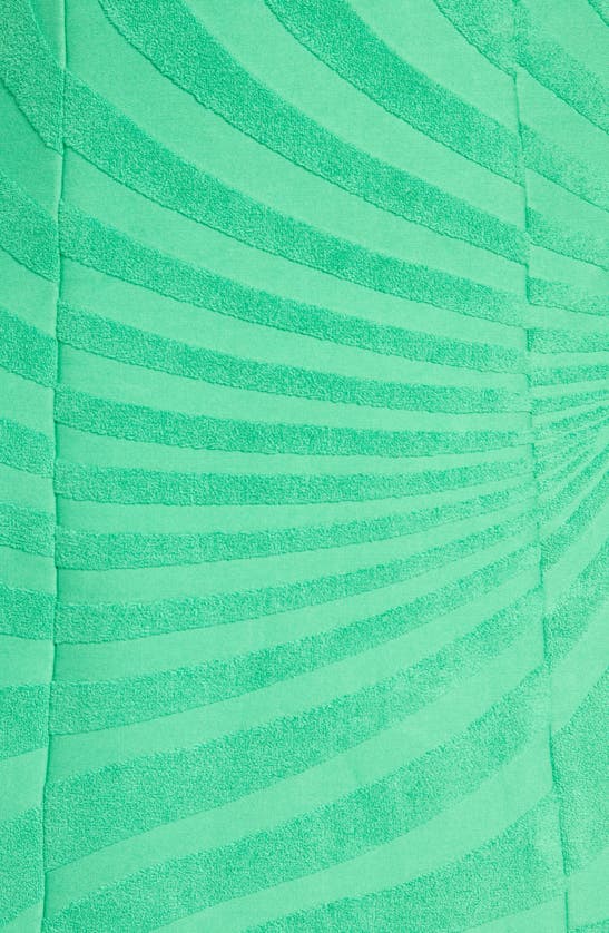 Brandon Maxwell Women's The Mini Bubble Dress With Bonded Bustier In Leaf Green