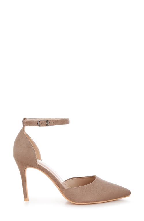 Rag & Co Dolona Pointed Toe Pump In Taupe