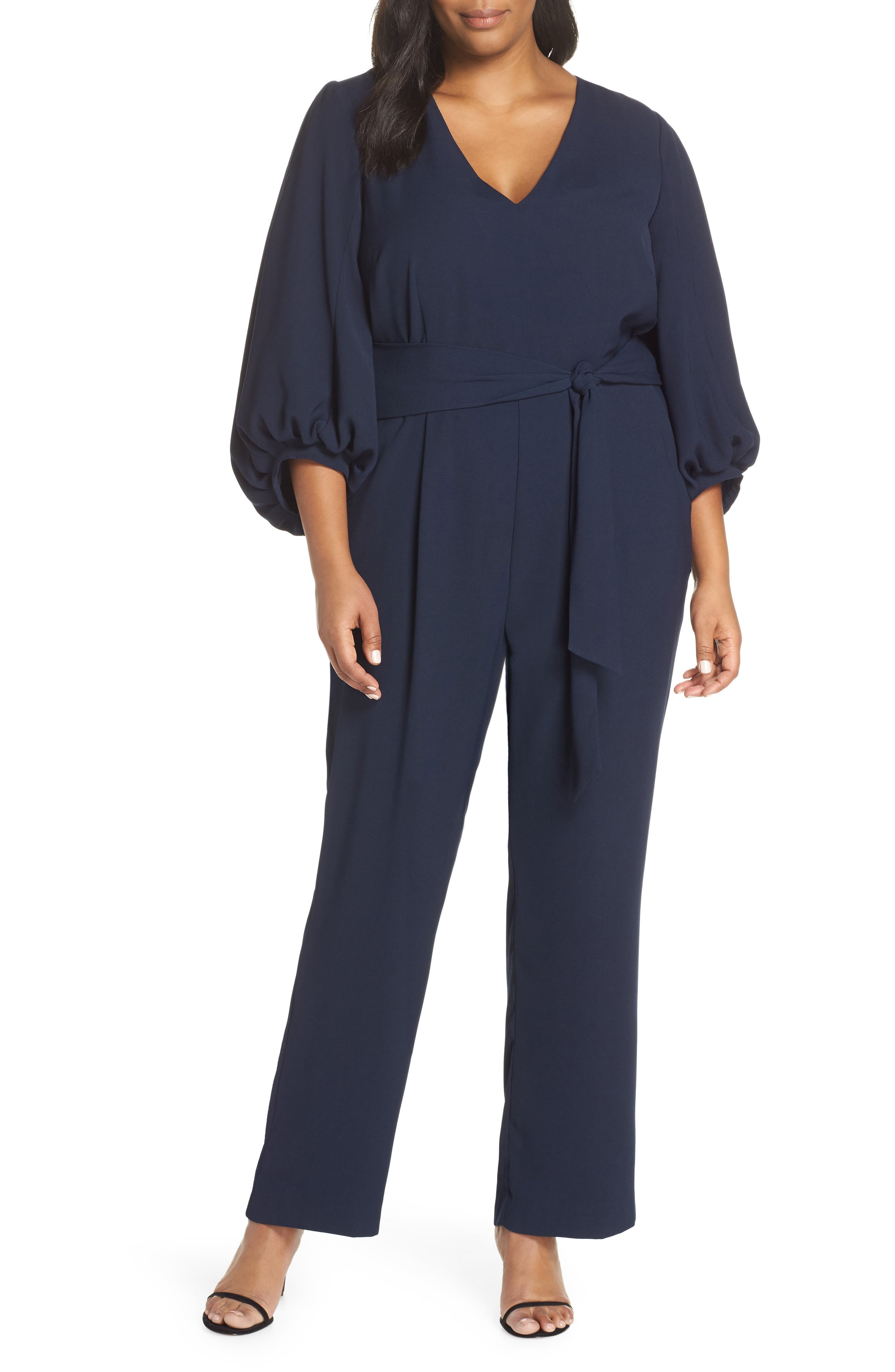 Eliza j balloon sleeve jumpsuit Clearance