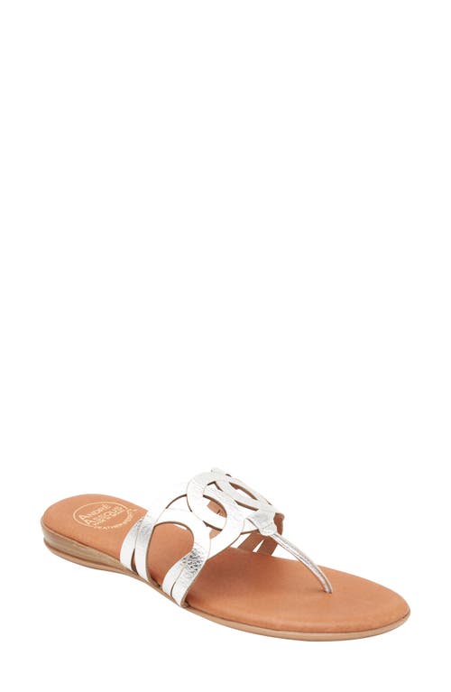 André Assous Nature Sandal Silver at Nordstrom,