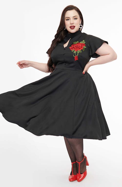 UNIQUE VINTAGE UNIQUE VINTAGE PLUS SIZE 1940S BALTIMORE SWING DRESS 