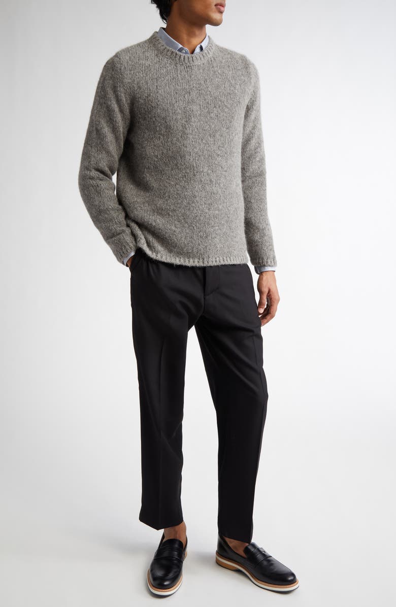 Massimo Alba Party Wool Trousers, Alternate, color, Nero