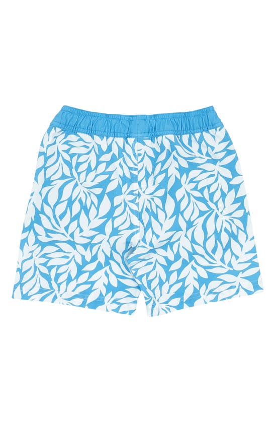 Shop Feather 4 Arrow Kids' High Tide Volley Swim Trunks In Blue Grotto