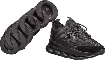 Versace: Black Chain Reaction Sneakers