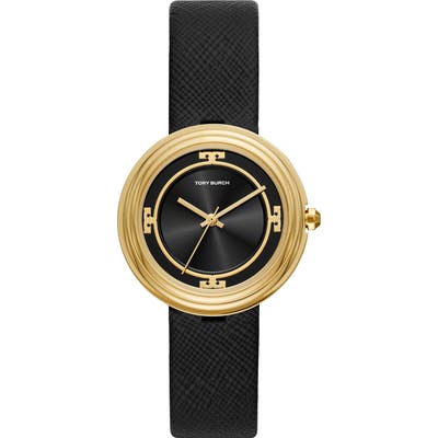 Tory Burch Bailey Leather Strap Watch,