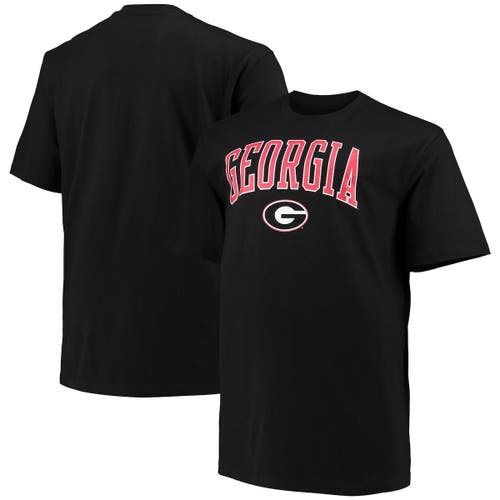 Men's Champion Black Georgia Bulldogs Big & Tall Arch Over Wordmark T-Shirt