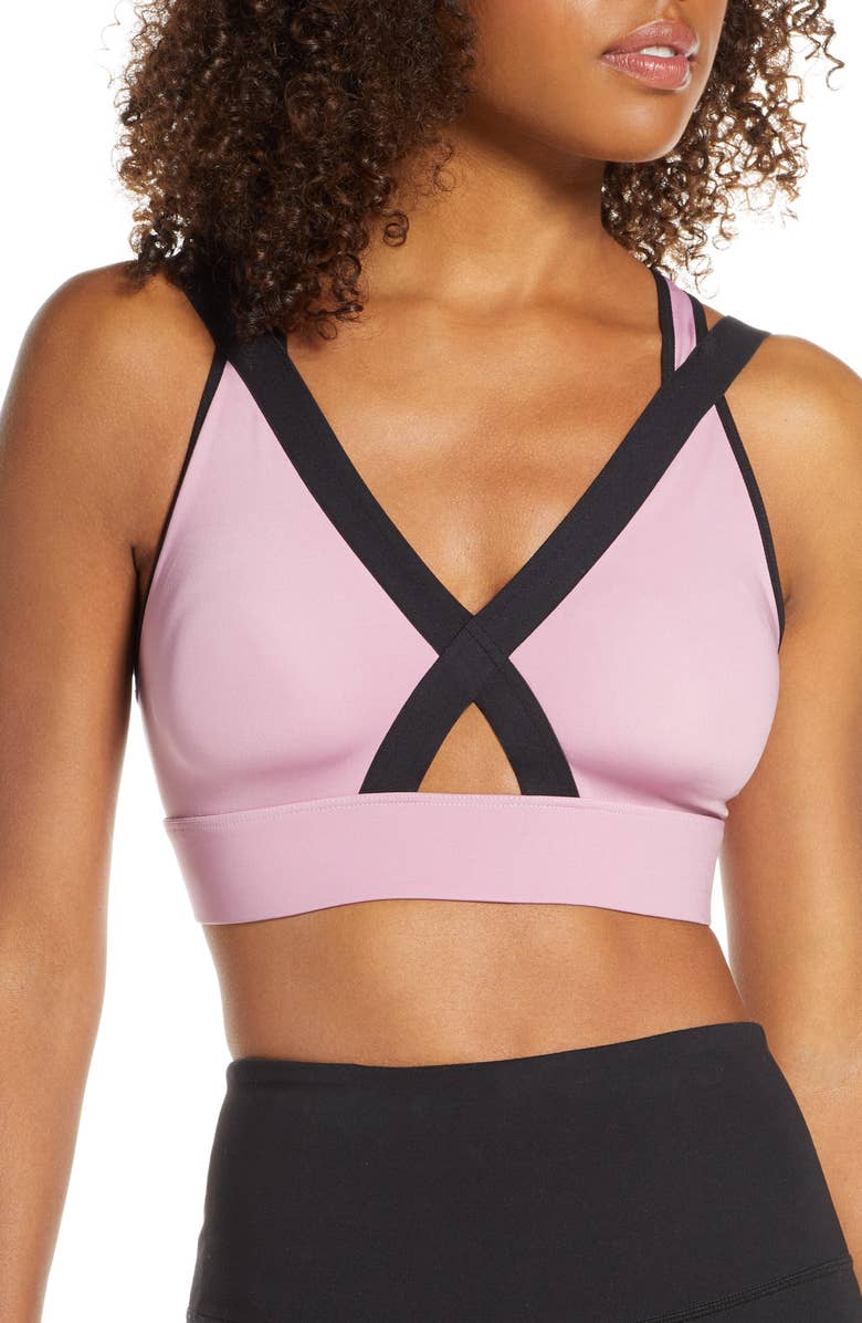Agility Sports Bra, Main, color, PURPLE VICTORIA