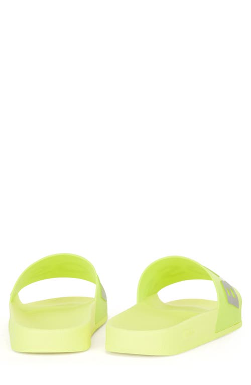 Hugo Boss Boss Bay Slide Sandal In Light/pastel Yellow