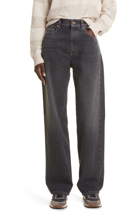 Womens Brunello Cucinelli brown Suede Relaxed Trousers