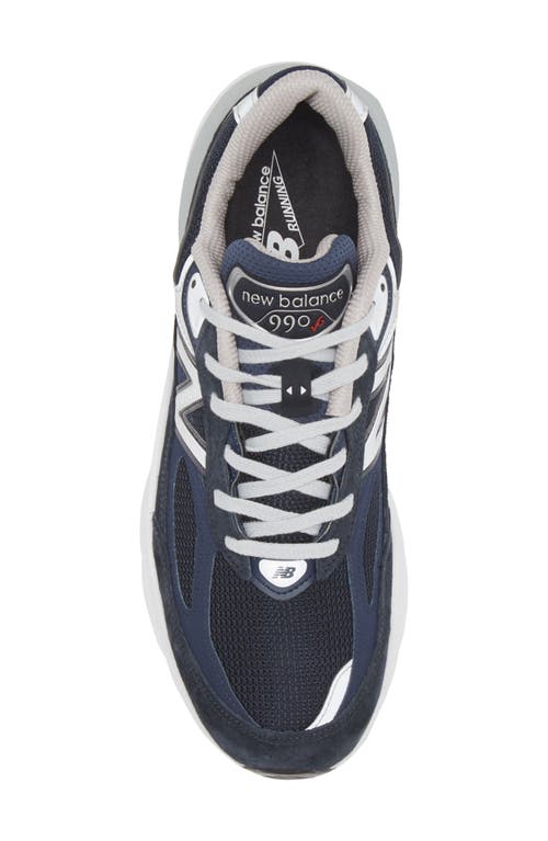 New Balance 990v6 Core Running Shoe In Navy/navy