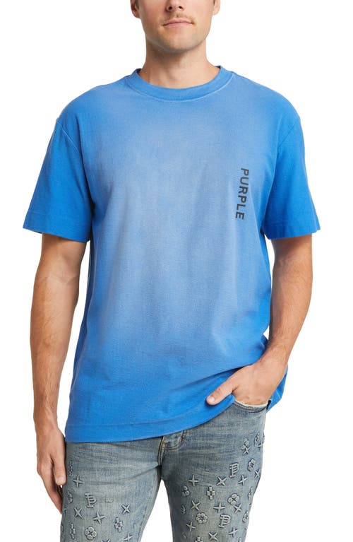 PURPLE BRAND Logo Cotton Graphic T-Shirt Blue at Nordstrom,