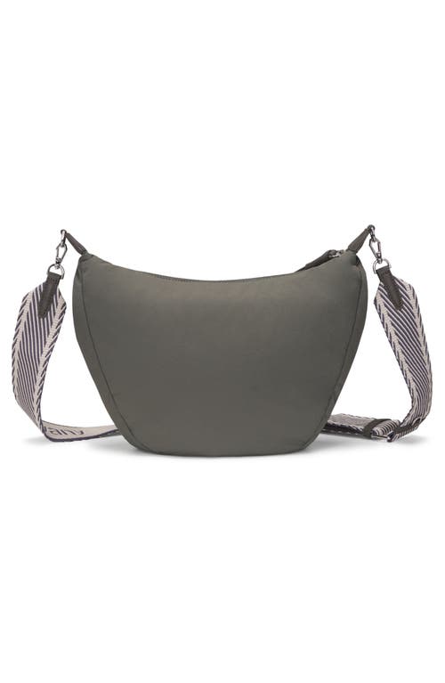 Shop Oryany Medium Banana Crossbody Bag In Dark Grey