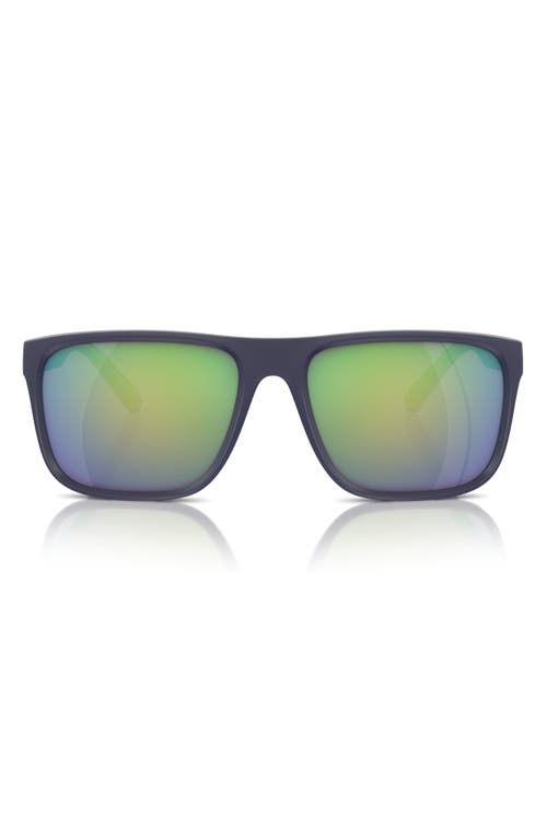 Scuderia Ferrari 59mm Mirrored Square Sunglasses in Blue at Nordstrom