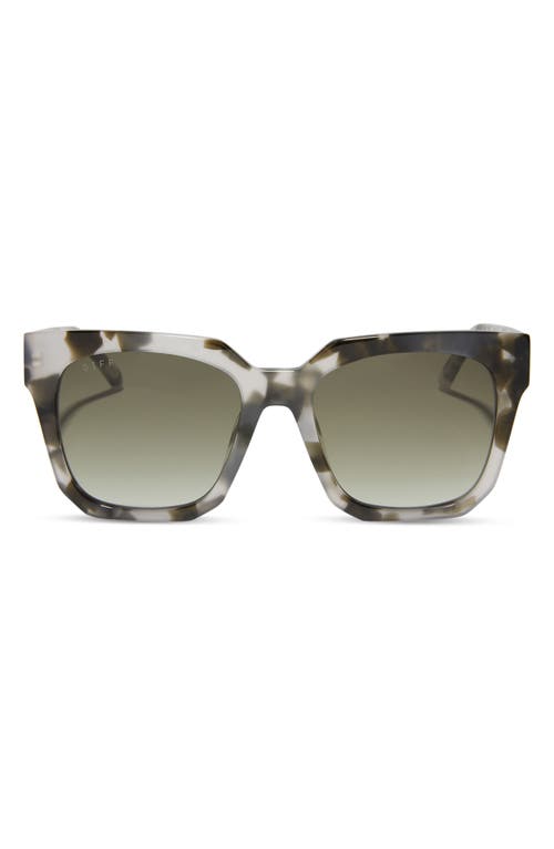 DIFF Ariana II 54mm Gradient Square Sunglasses in Kombu/Olive Gradient at Nordstrom