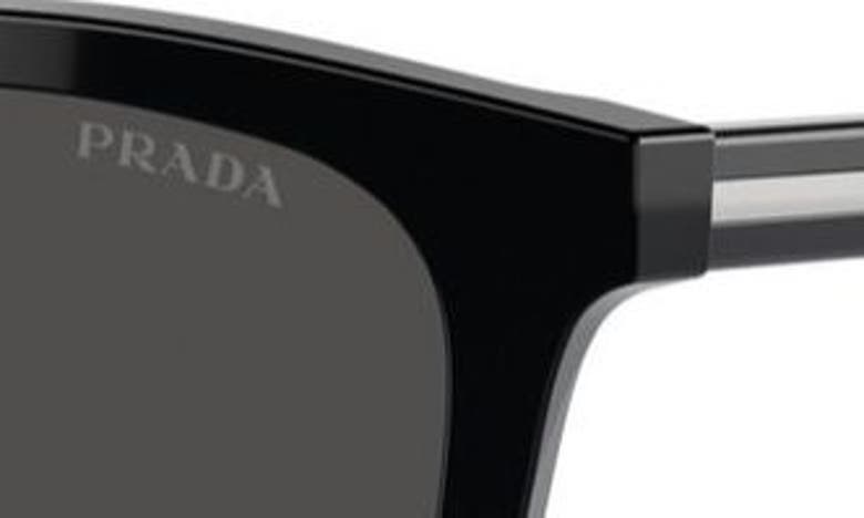 Shop Prada 53mm Pillow Sunglasses In Black/ Grey