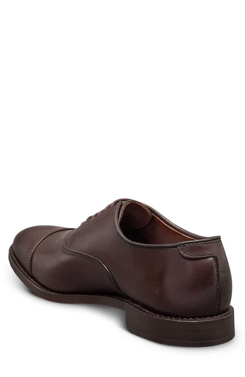 Shop Allen Edmonds Park Avenue Cap Toe Oxford In Espresso