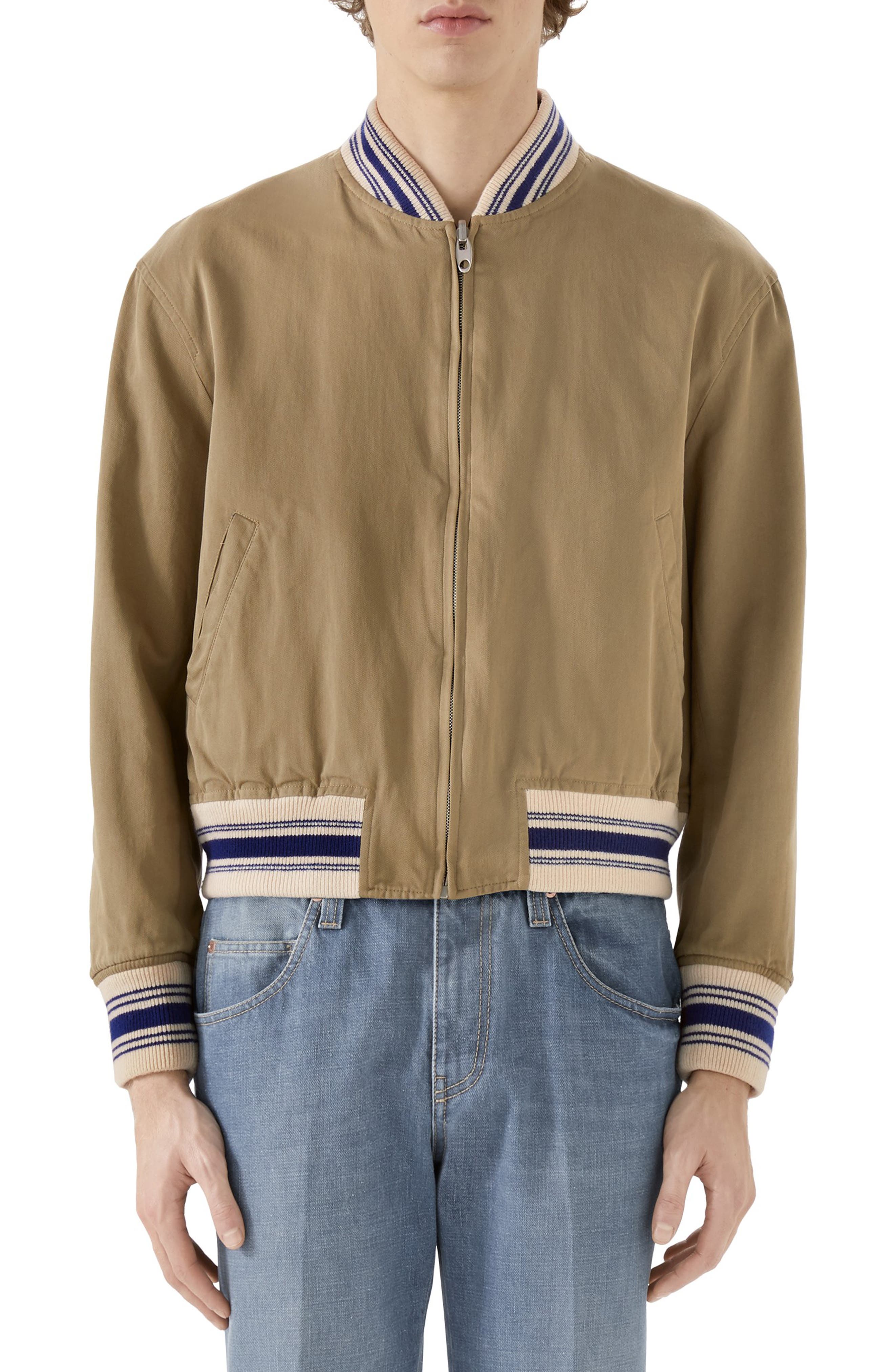 gucci reversible bomber jacket