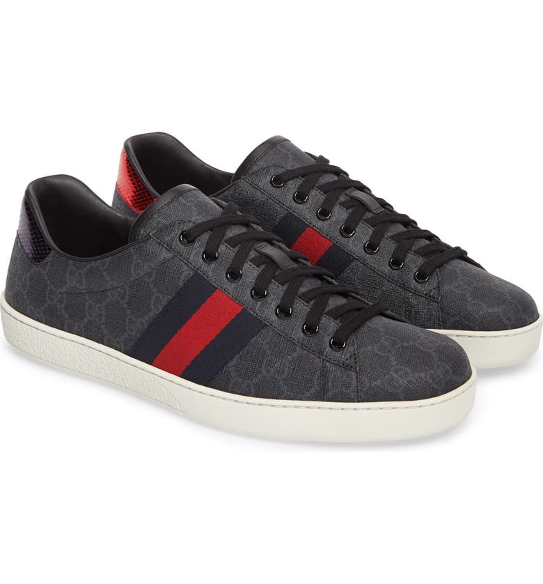 pint Tectonic bremse Gucci New Ace GG Supreme Low Top Sneaker | Nordstrom