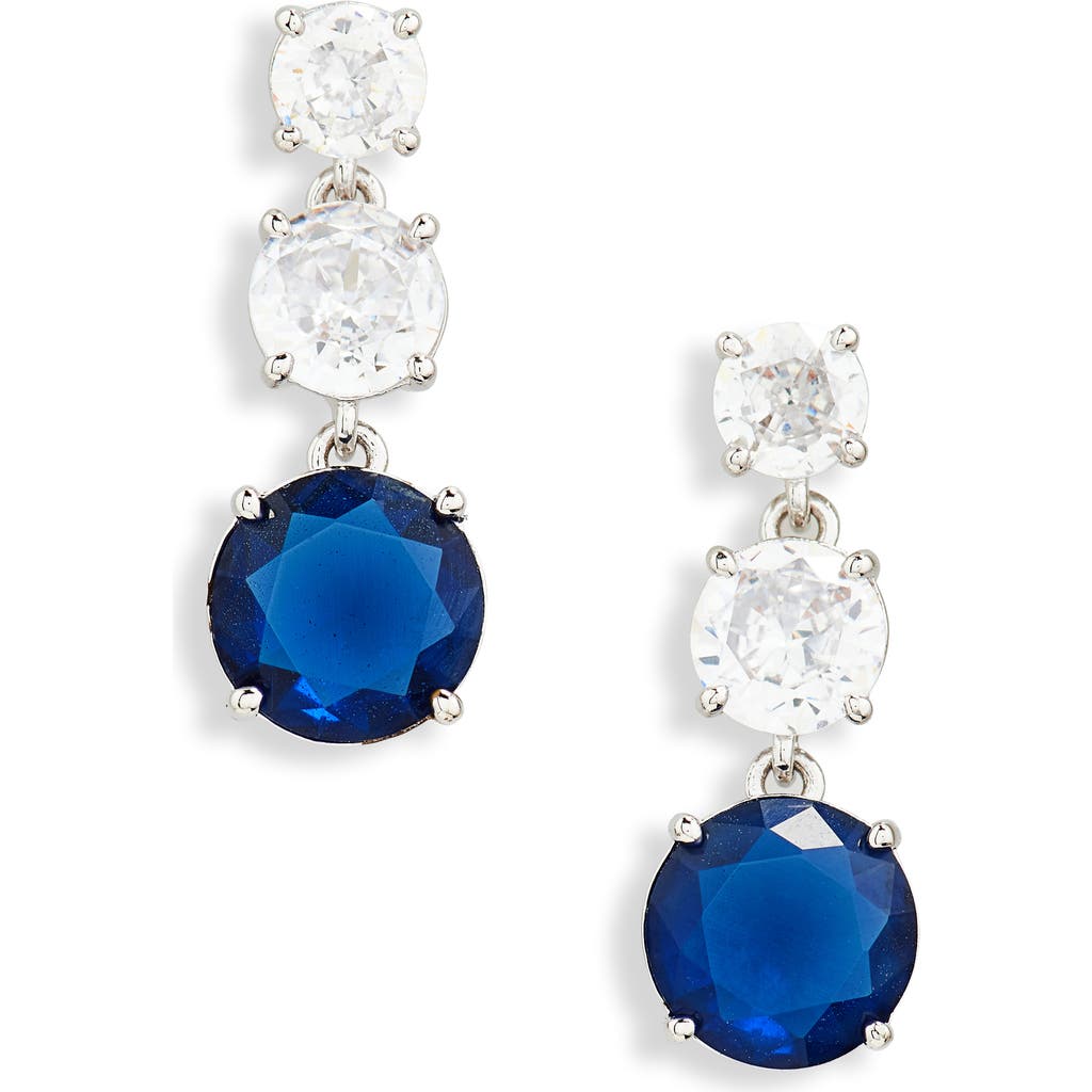 NADRI NADRI CUBIC ZIRCONIA TRIPLE DROP EARRINGS