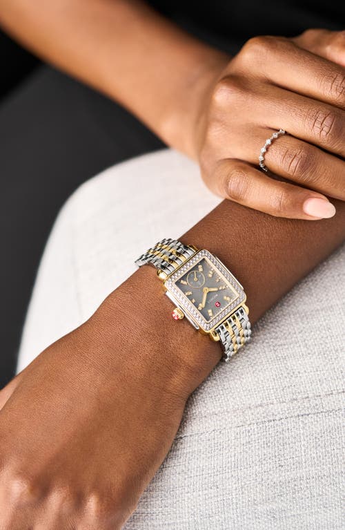 Michele Deco Mid Watch, 29mm X 31mm In Two Tone