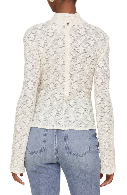 AVEC LES FILLES AVEC LES FILLES LACE TURTLENECK TOP