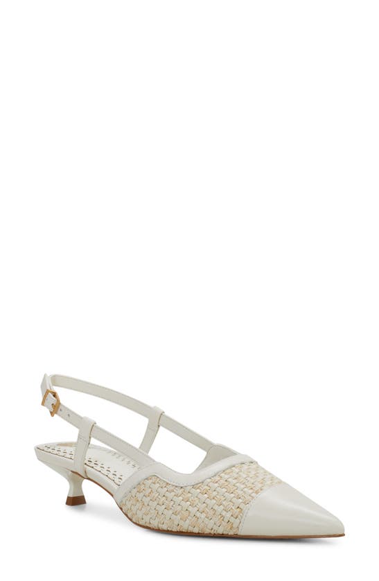 Shop Vince Camuto Renira Slingback Pump In Creamy White/ Cream