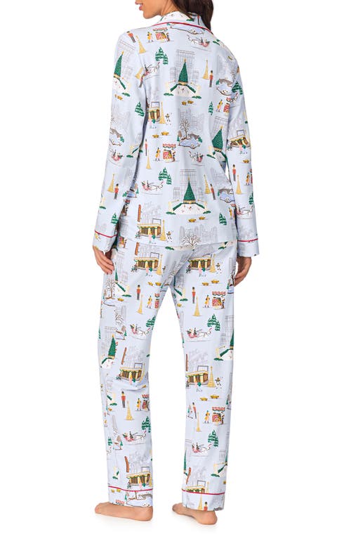Shop Bedhead Pajamas Print Jersey Pajamas In Holiday In The City