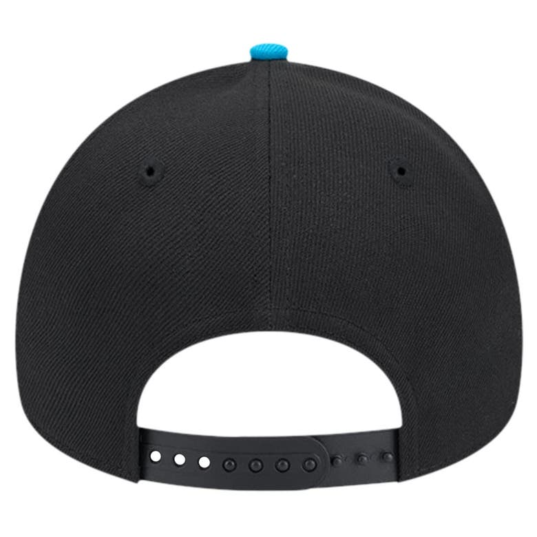 Shop New Era Black Charlotte Fc 2024 Kick Off Collection 9forty A-frame Adjustable Hat