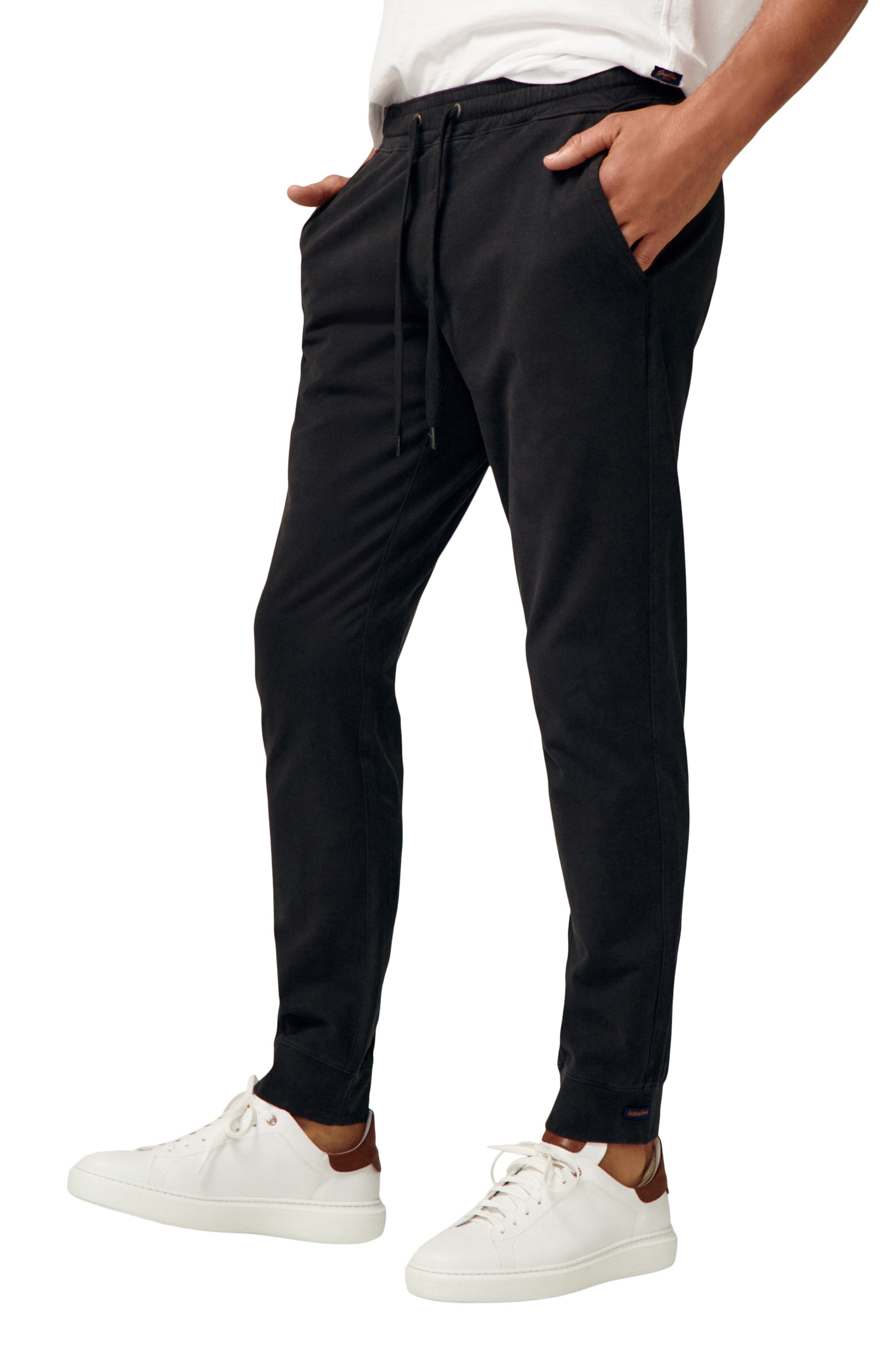 mens black skinny fit joggers