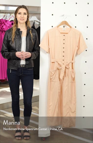 madewell topstitched coverall jumpsuit