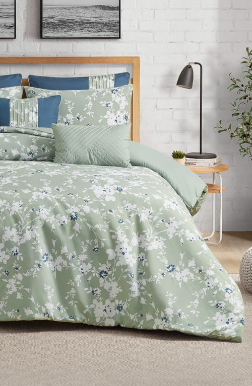 Lucky Brand Fianna Floral Comforter Set In Sage Green Floral