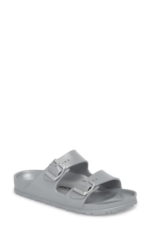 UPC 886925424592 product image for Birkenstock Essentials Arizona Waterproof Slide Sandal in Metallic Silver at Nor | upcitemdb.com