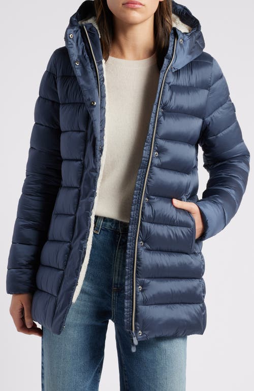 Shop Save The Duck Danis Water Resistant Nylon Puffer Jacket In Night Blue