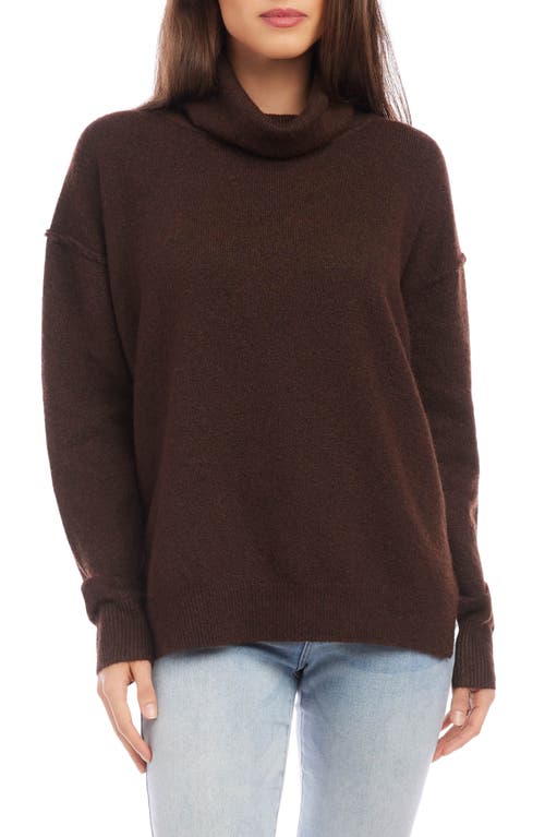 Karen Kane Turtleneck Sweater in Espresso