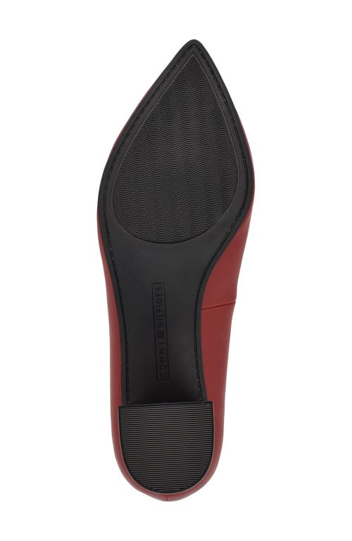 Tommy Hilfiger Nanya Pointed Toe Pump In Dark Magma