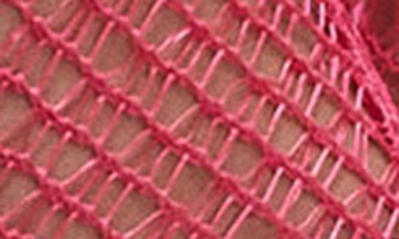 Shop Topshop Long Sleeve Net Maxi Dress In Bright Pink
