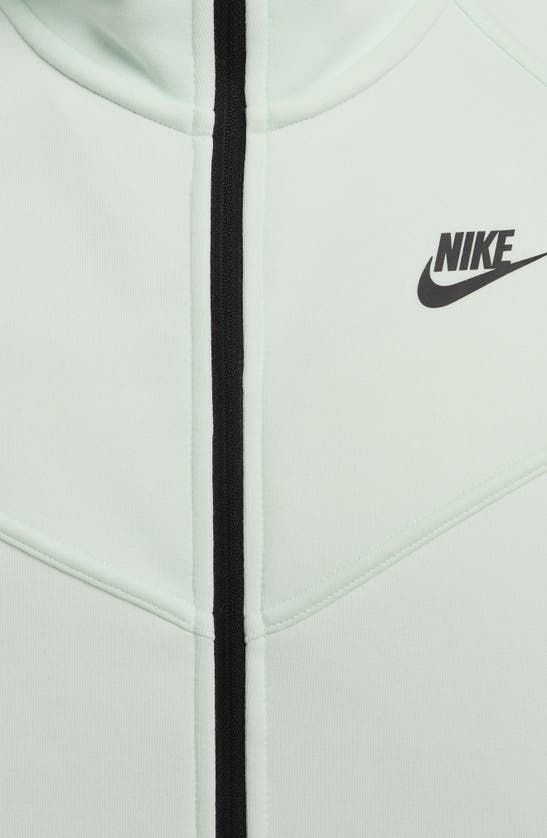 Shop Nike Sportswear Tech Fleece Windrunner Zip Hoodie In Barely Green/black