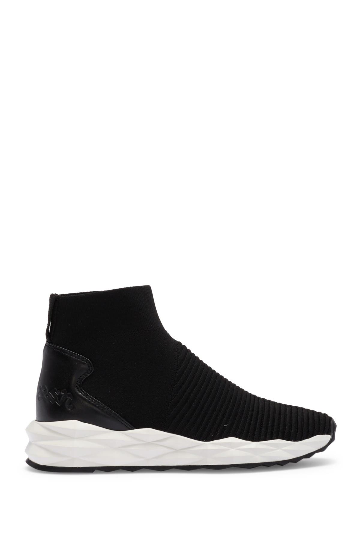 ash spot stripe sock sneaker