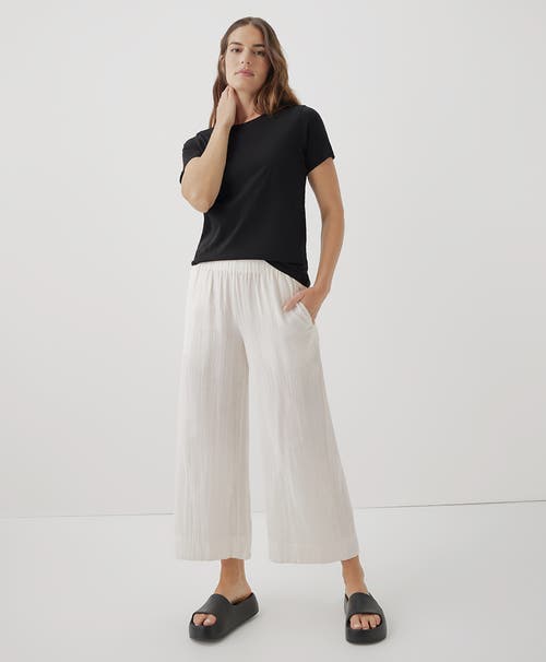 Pact Organic Cotton Softspun Crew Neck Tee In Black