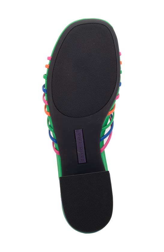 David Tate Excellent Strappy Slide Sandal In Bright Multi