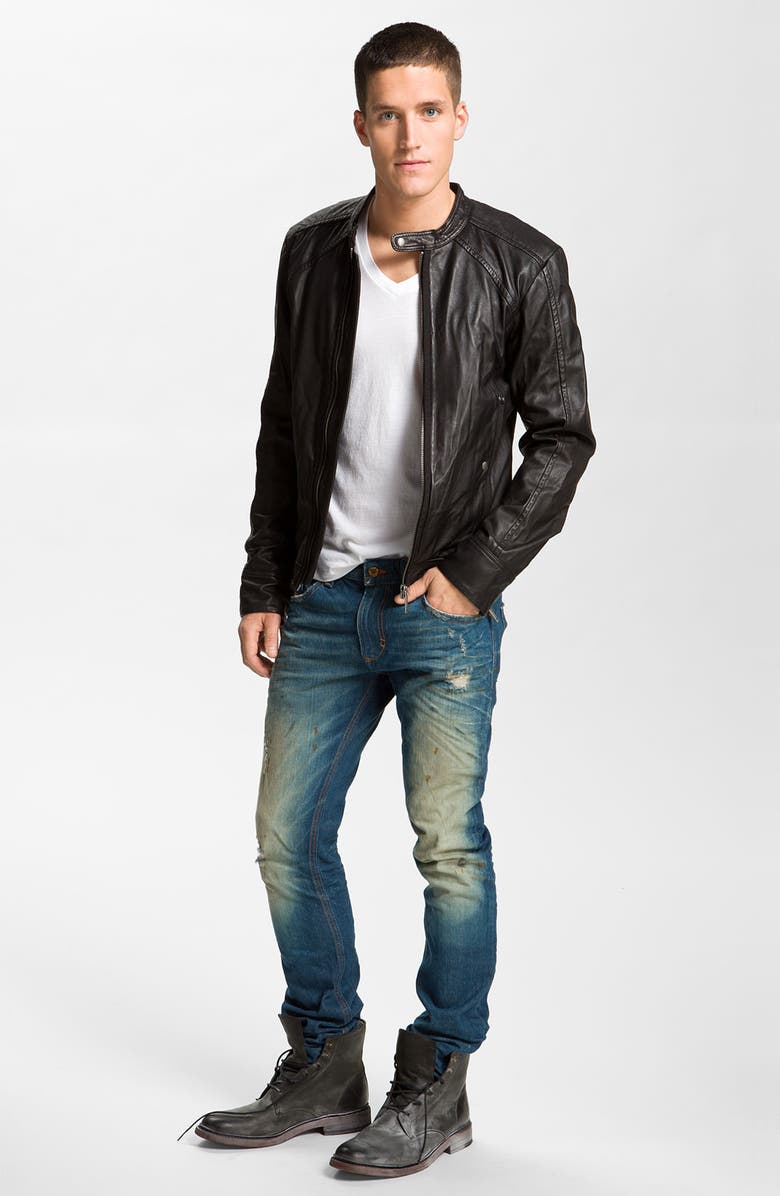 DIESEL® Leather Jacket, T-Shirt & Jeans | Nordstrom