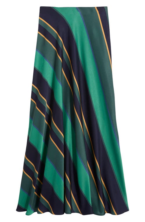 Shop Vineyard Vines Stripe A-line Maxi Skirt In S Stripe - Navy