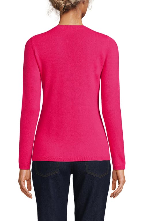 Shop Lands' End Cashmere Sweater In Bright Petunia Rose