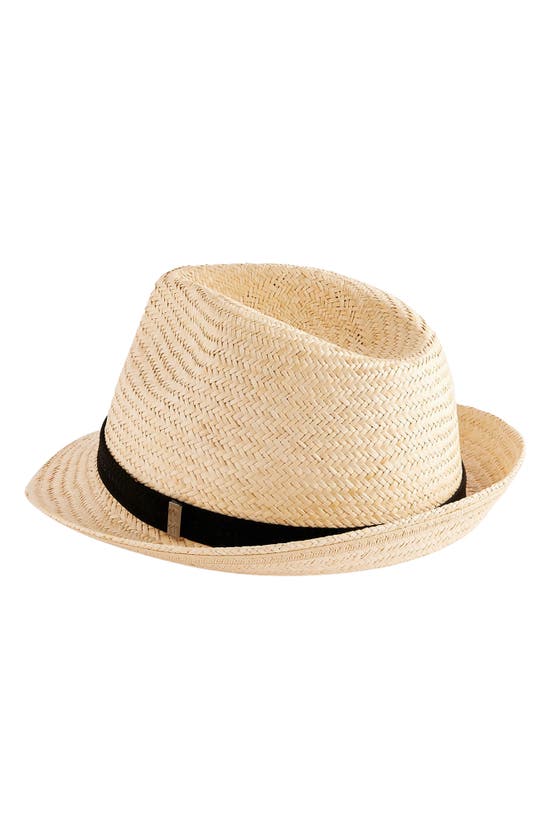 Shop Ted Baker Panns Straw Trilby In Natural