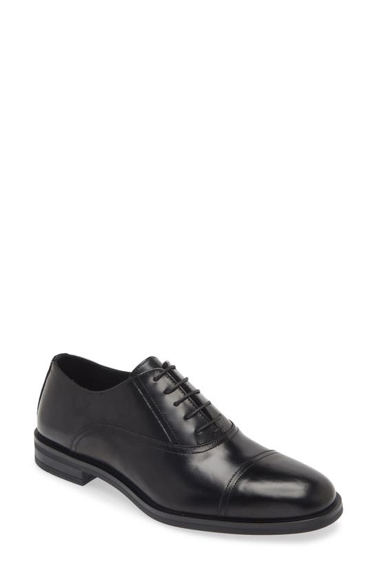 Shop Stuart Weitzman Club Classic Cap Toe Oxford In Black