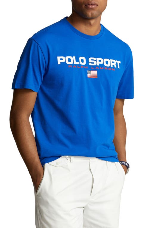 Polo Ralph Lauren Polo Sport Logo Cotton Graphic T-Shirt in Heritage Blue at Nordstrom, Size Small