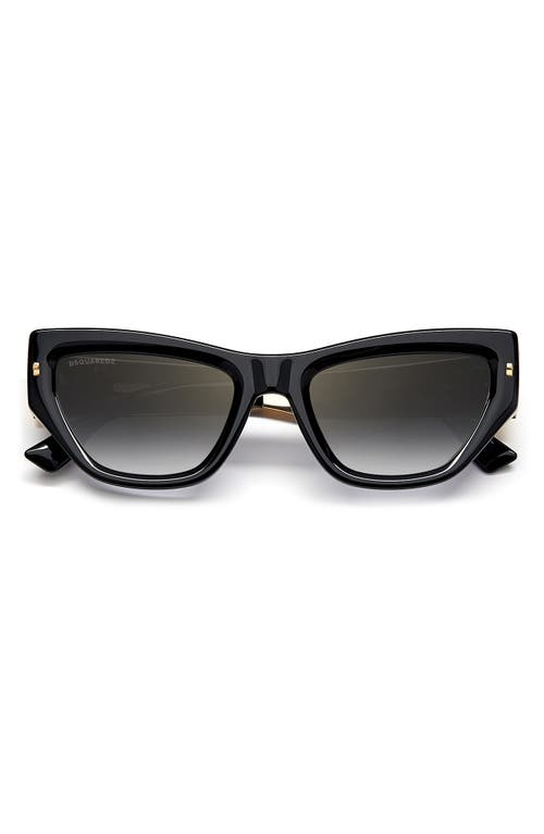 Dsquared2 54mm Cat Eye Sunglasses in Gold Black /Gray
