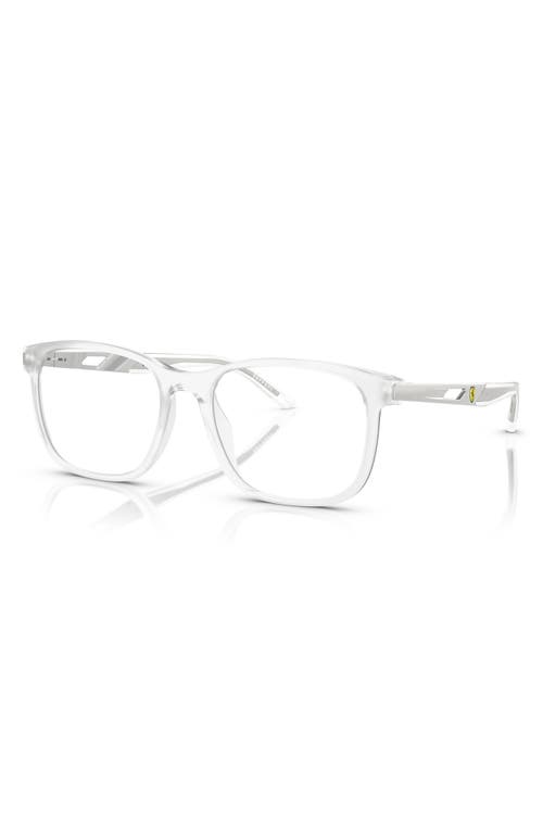 Scuderia Ferrari X 53mm Pillow Optical Glasses In Matte Crystal