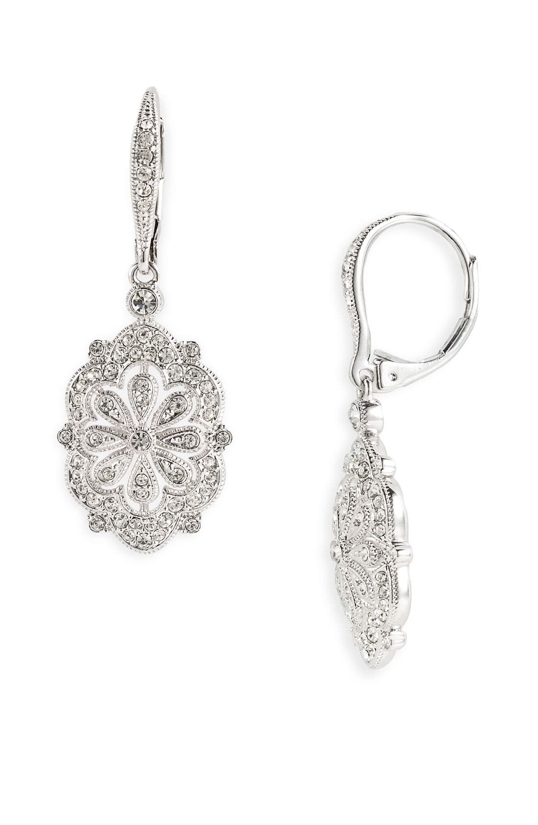 Nadri Filigree Flower Drop Earrings Nordstrom
