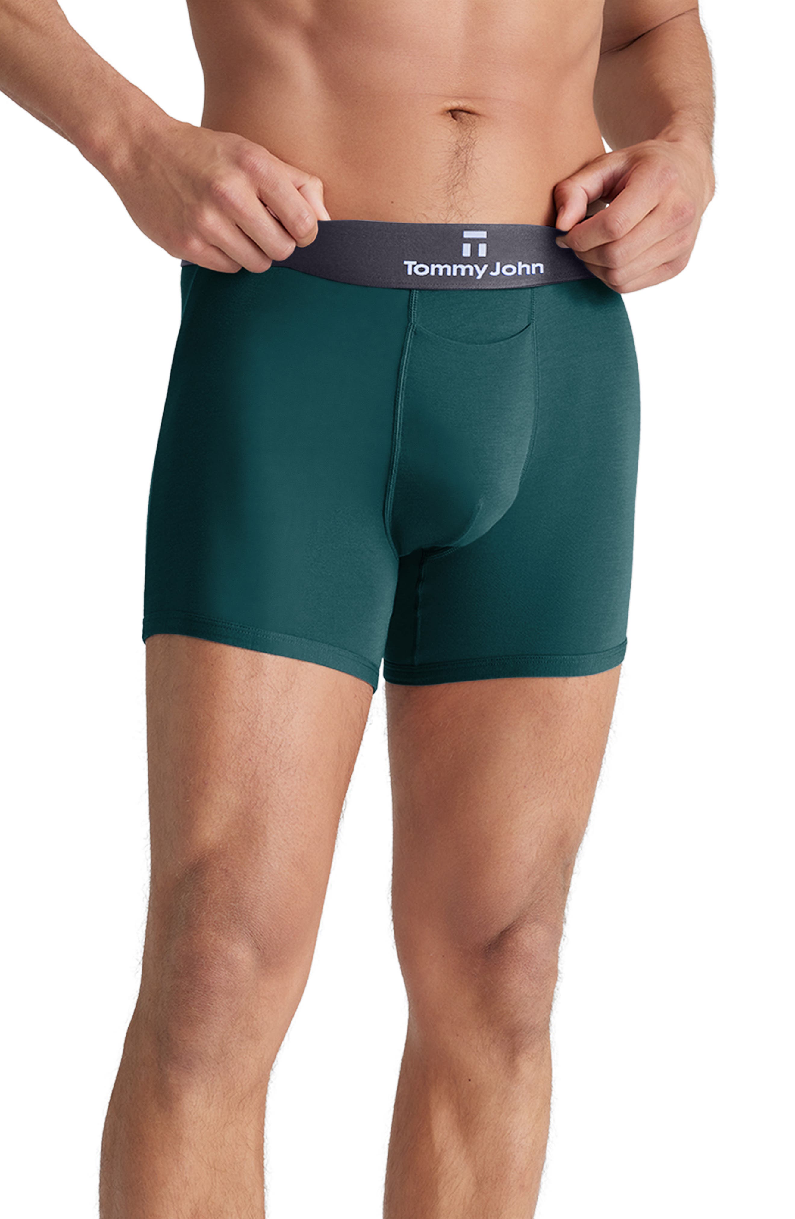 Tommy John Second Skin Boxer Briefs in Deep Teal 